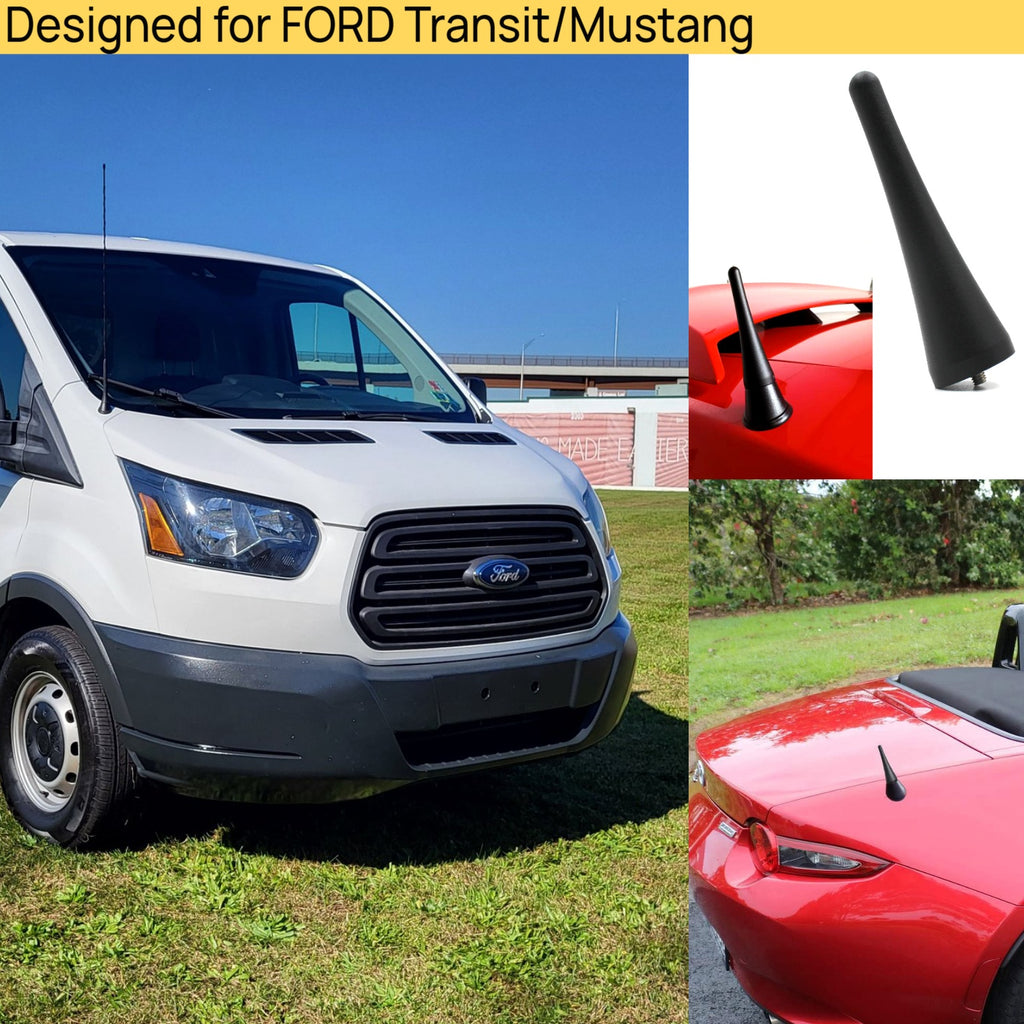 3.8 Inch Short Antenna for Ford Transit 2013-2026 Mustang 2010-2014,Ford Transit 150 250 Accessories,Short Car Video Antennas