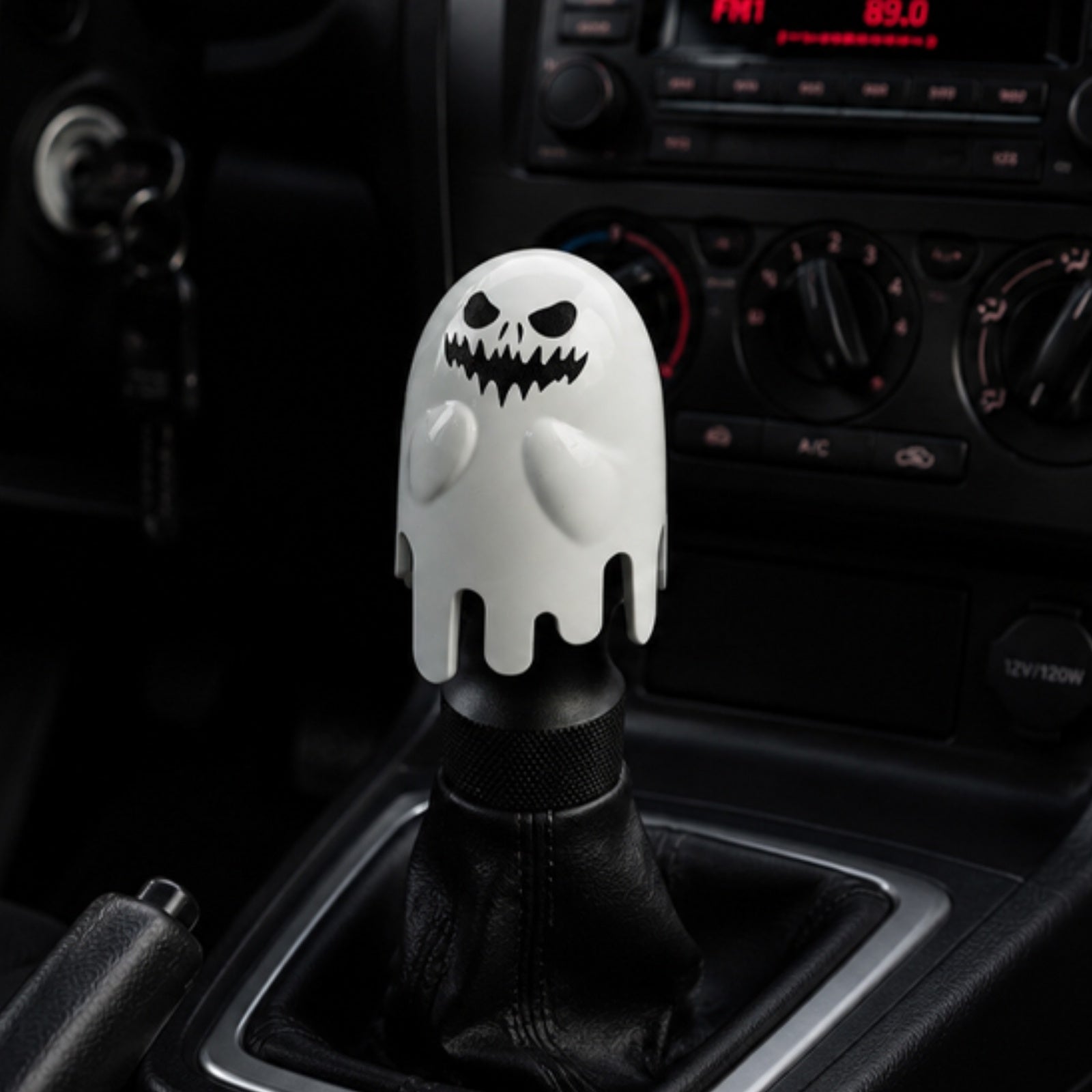 FirFiltr Universal Demon Gear Shift Knob with 3 Threaded Adapters M8 M10 M12,Fits for Most Vehicles